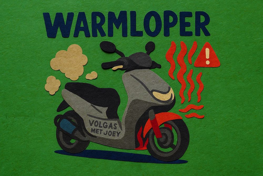 Warmloper – Scooter Vol Gas Met Joey