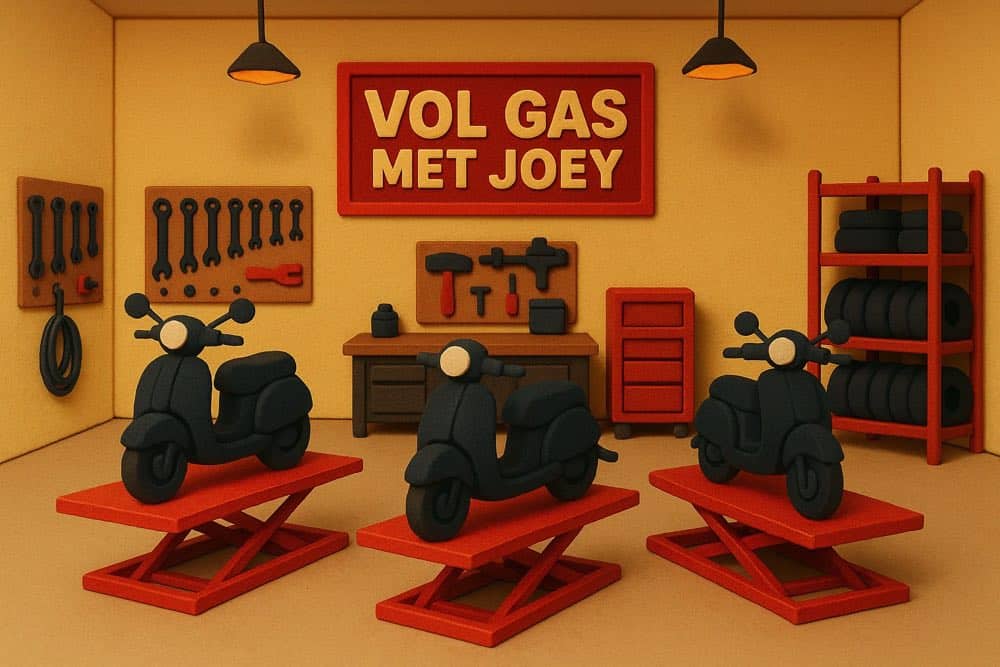 Werkplaats - Scooter Vol Gas Met Joey